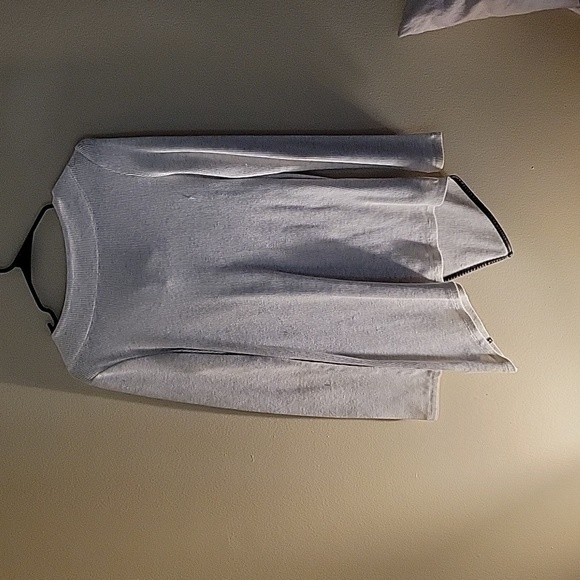 Marc New York Performance Draped Asymmetrical Thermal Tunic Top - White/Cream - Picture 6 of 6